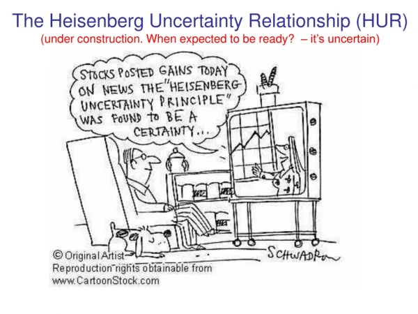 The Heisenberg Uncertainty Relationship (HUR)