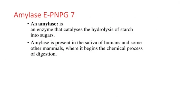 Amylase E-PNPG 7