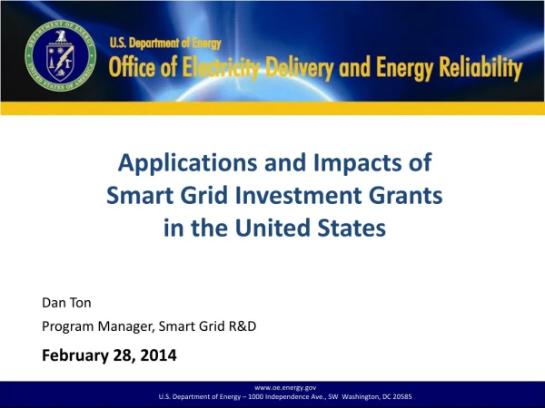 Applications and Impacts of Smart Grid Investment Grants in the United States
