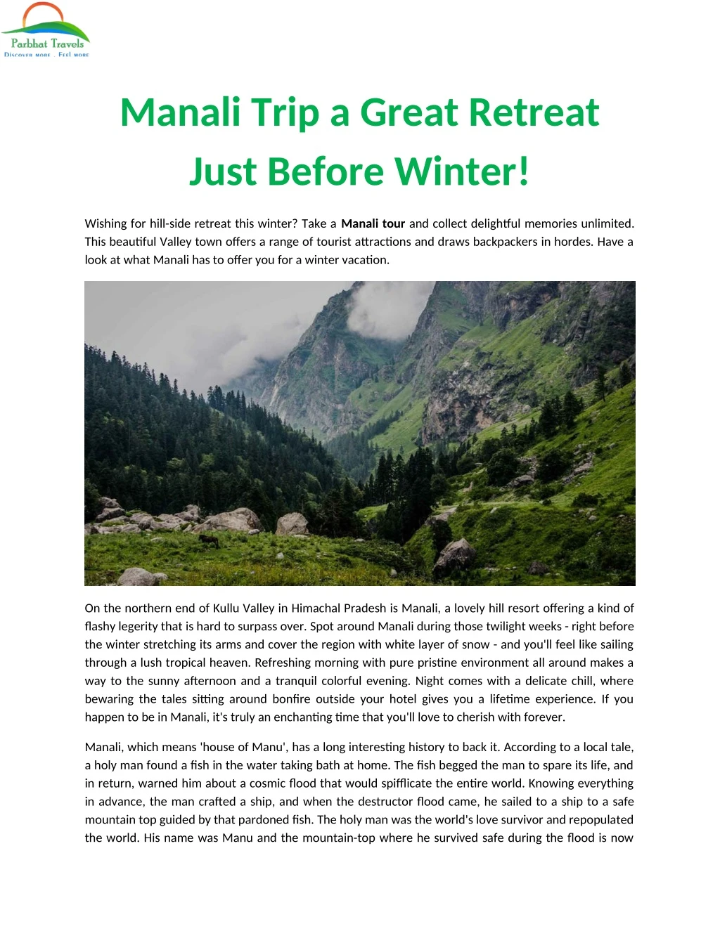 manali trip a great retreat just before winter