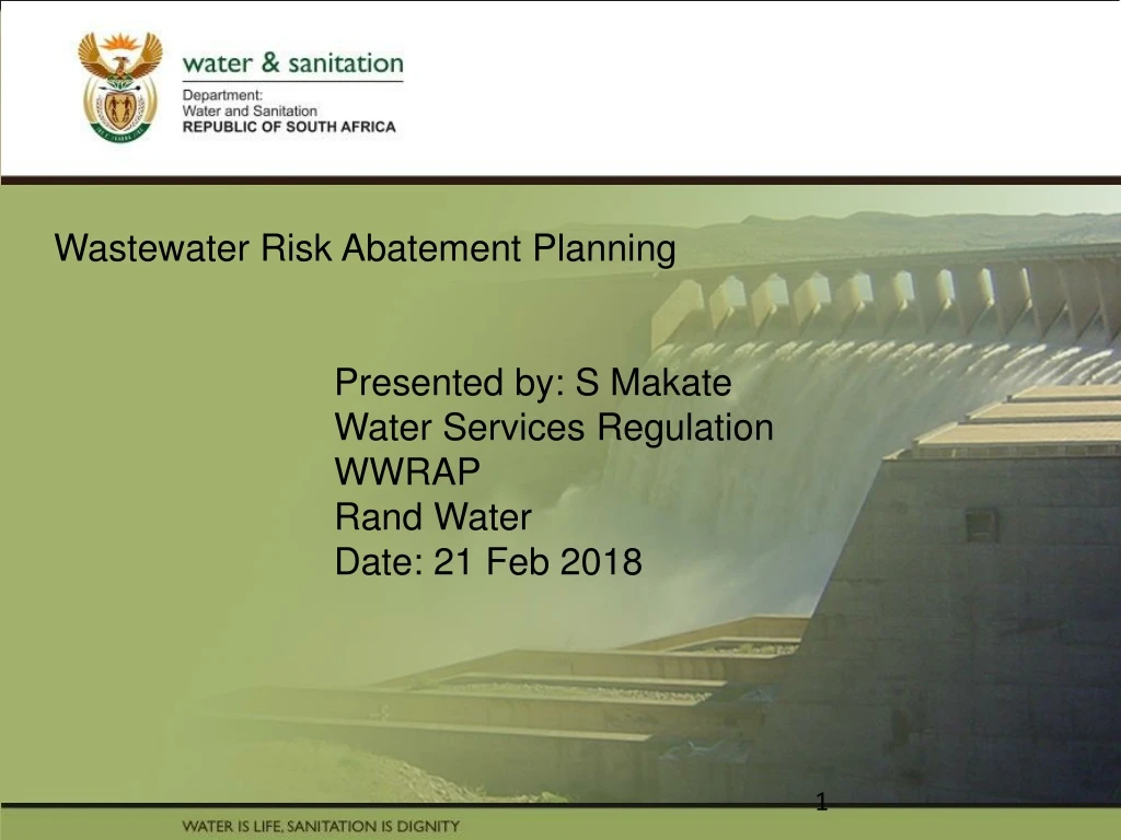 wastewater risk abatement planning presented