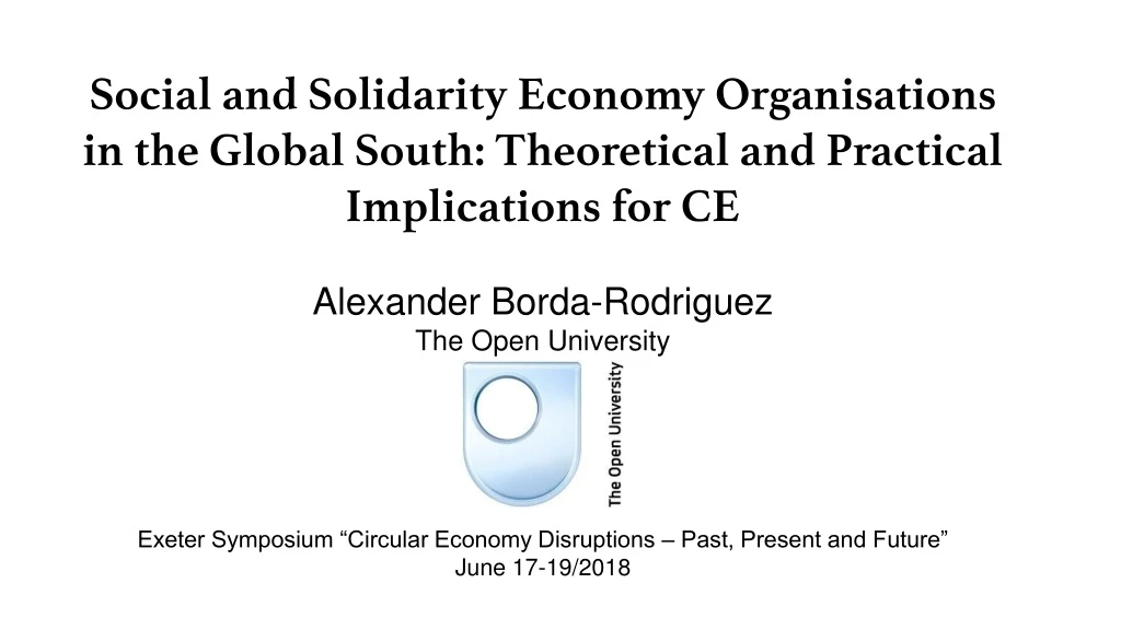 social and solidarity economy organisations