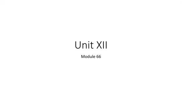 Unit XII