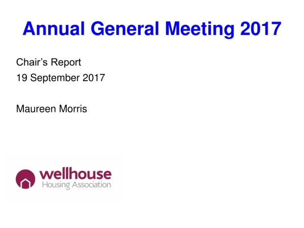 Annual General Meeting 2017