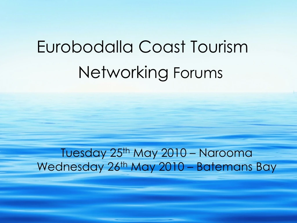 eurobodalla coast tourism