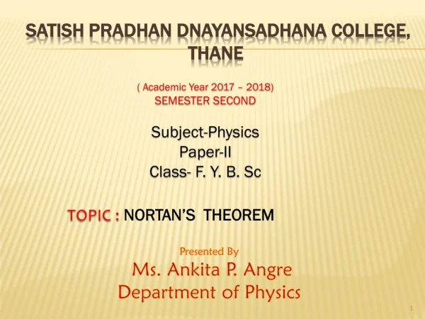 Satish Pradhan dnayansadhana college, Thane