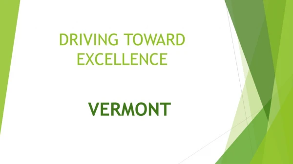 DRIVING TOWARD EXCELLENCE