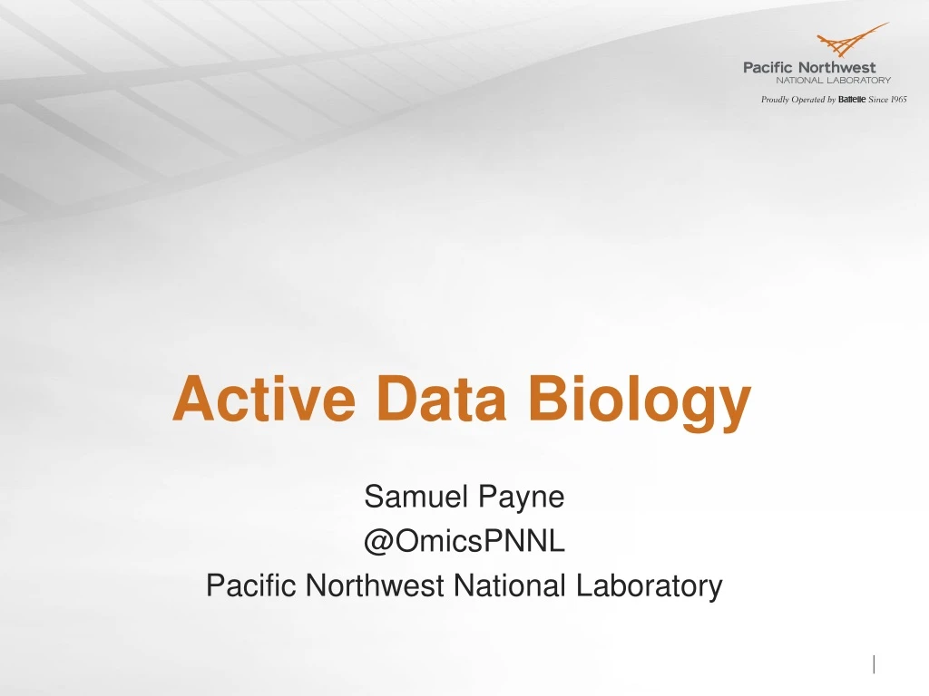 active data biology