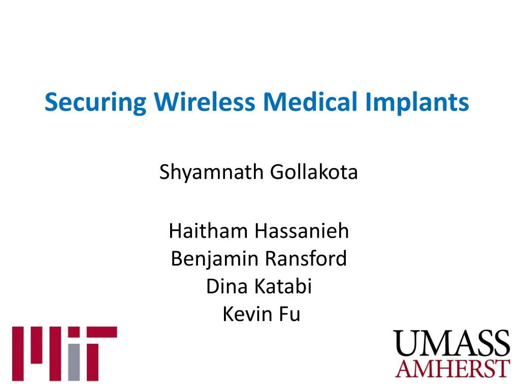 securing wireless medical implants