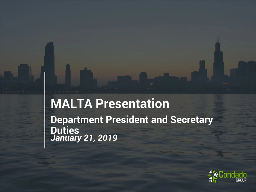 malta presentation department president