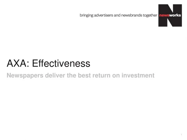 AXA: Effectiveness