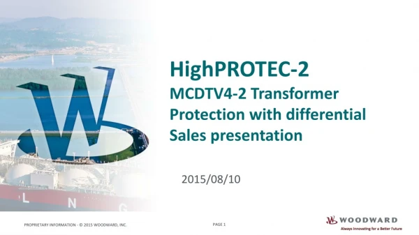 HighPROTEC-2 MCDTV4-2 Transformer Protection with differential Sales presentation