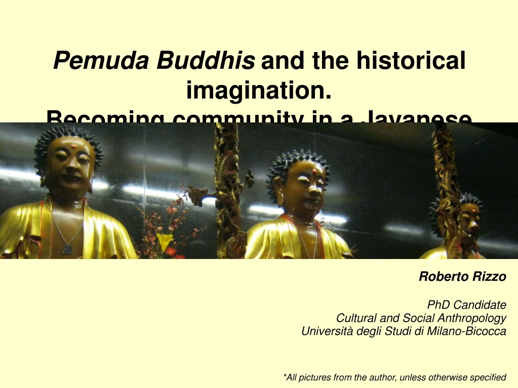 pemuda buddhis and the historical imagination