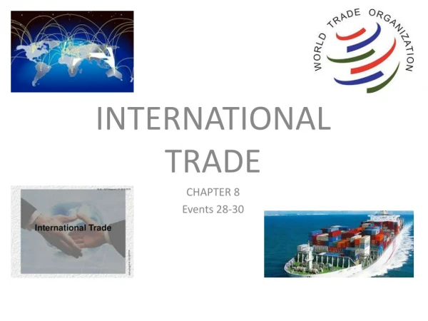 INTERNATIONAL TRADE CHAPTER 8 Events 28-30