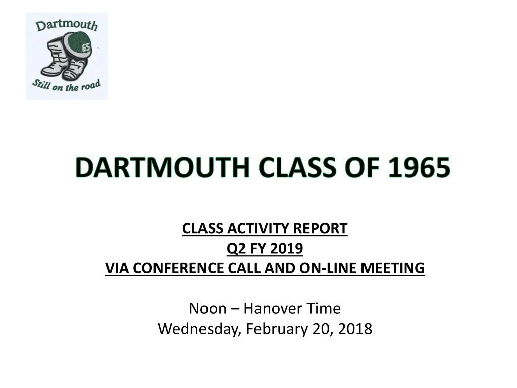 dartmouth class of 1965