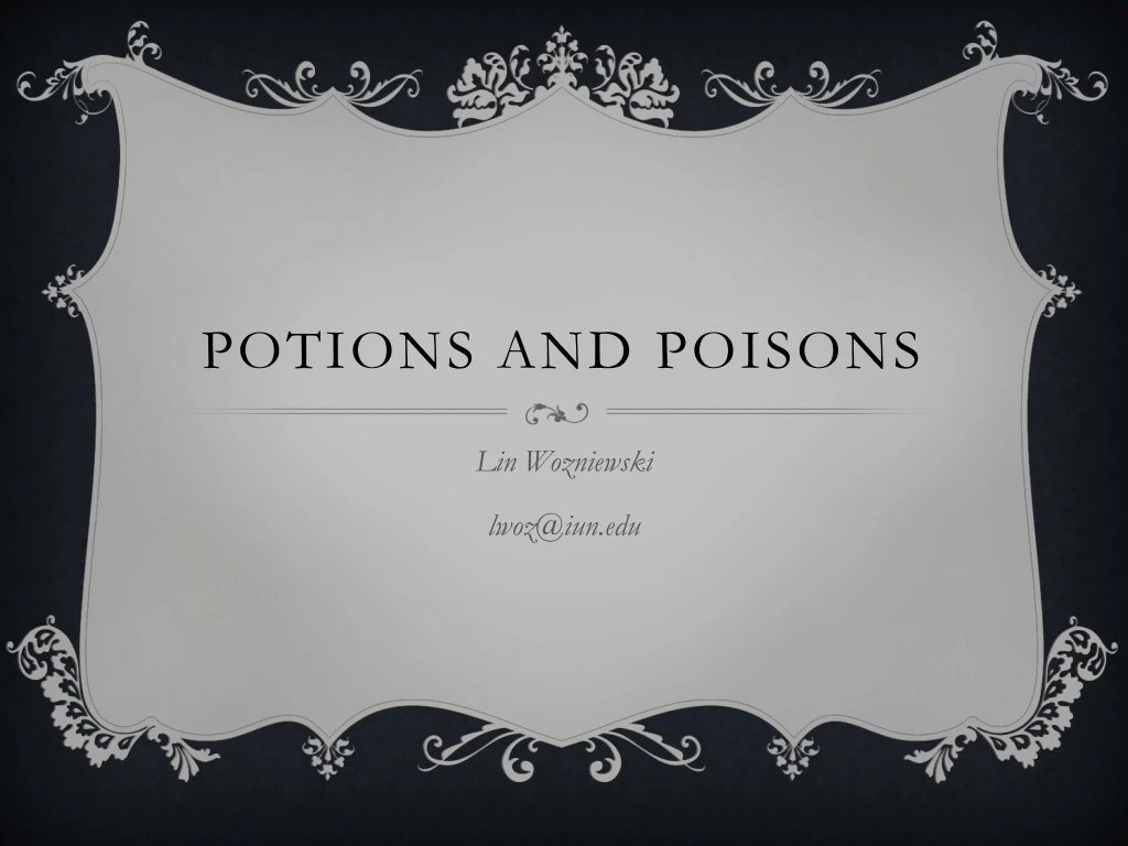 potions and poisons