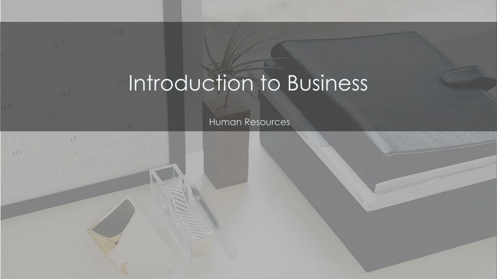 introduction to business