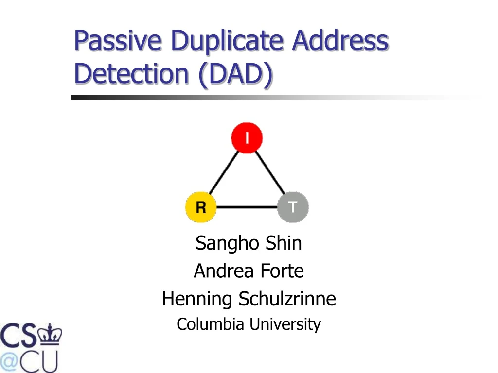 passive duplicate address detection dad