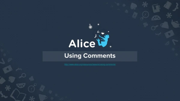 Using Comments