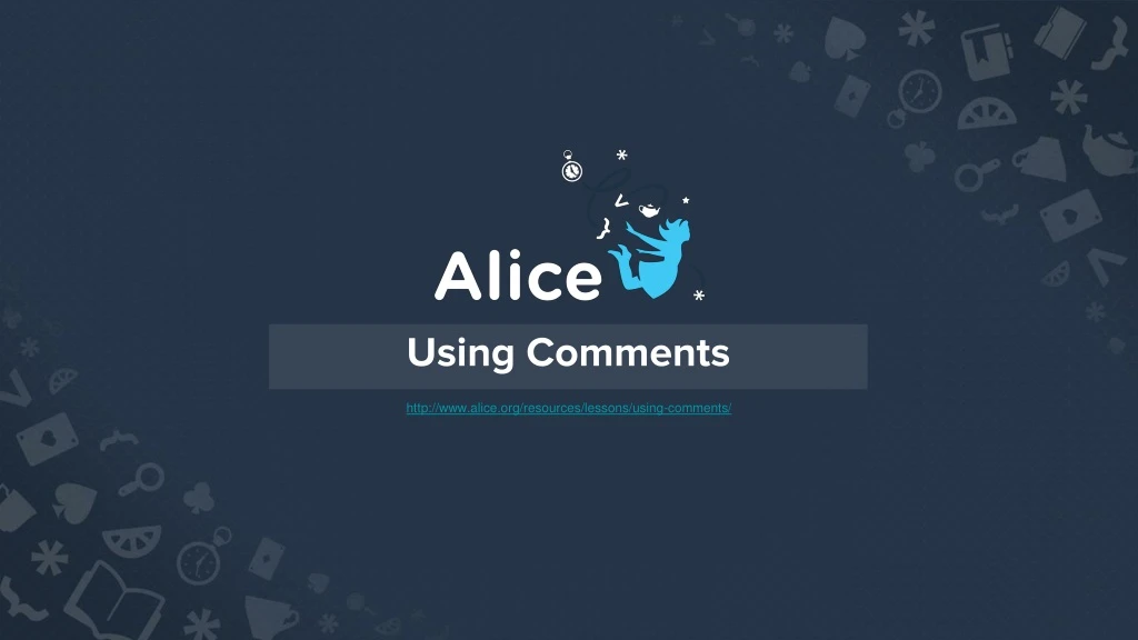 using comments