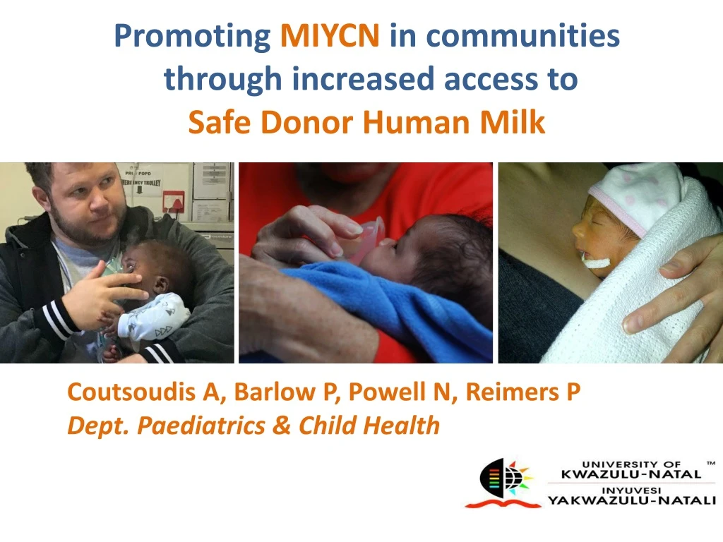 promoting miycn in communities through increased