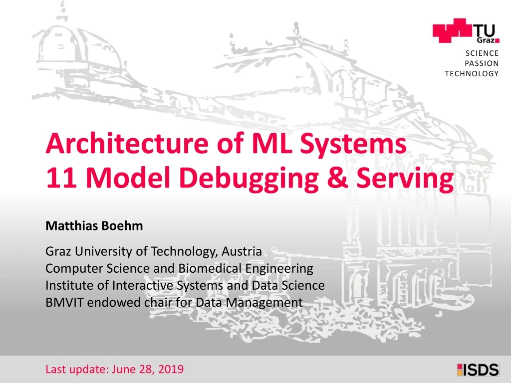 architecture of ml systems 11 model debugging serving