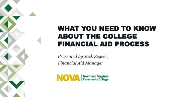 What You Need to know about the college financial aid process