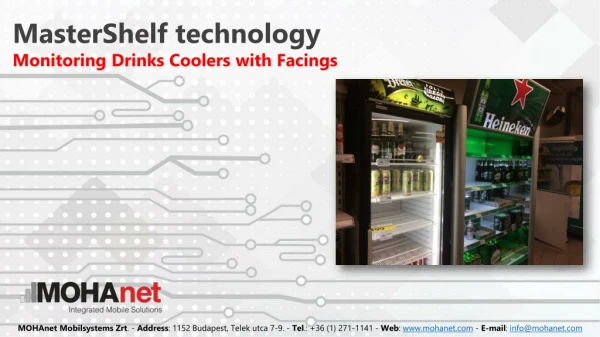 MasterShelf t echnology Monitoring Drinks Coolers with Facings