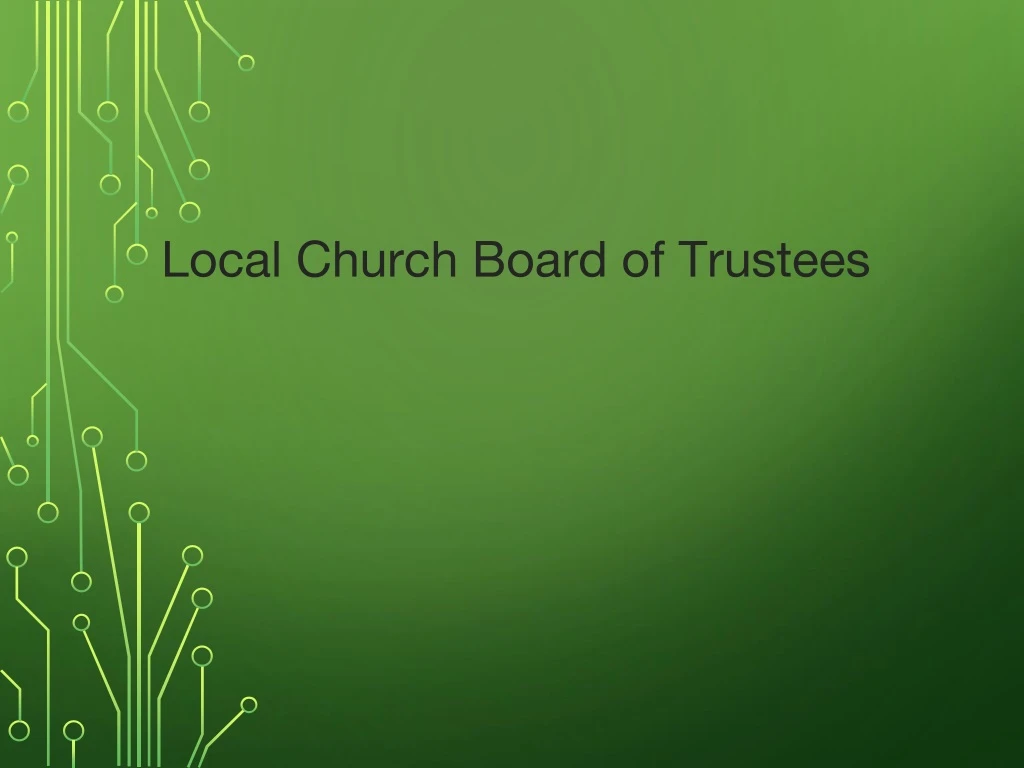 local church board of trustees