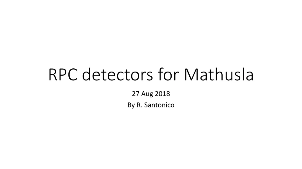 rpc detectors for mathusla