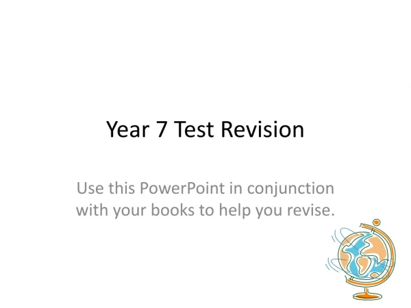 Year 7 Test Revision