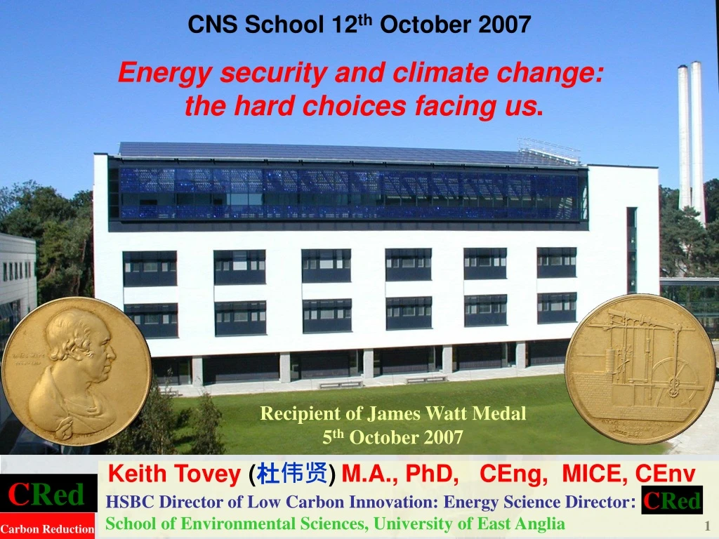 cns school 12 th october 2007 energy security