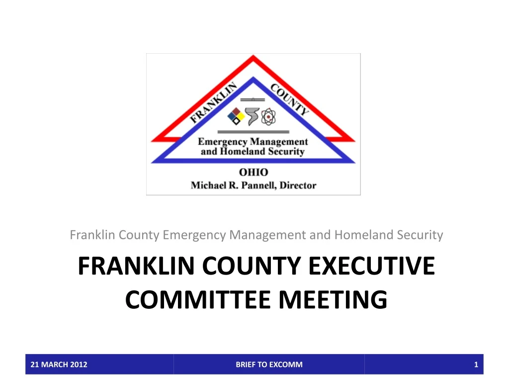 franklin county executive committee meeting