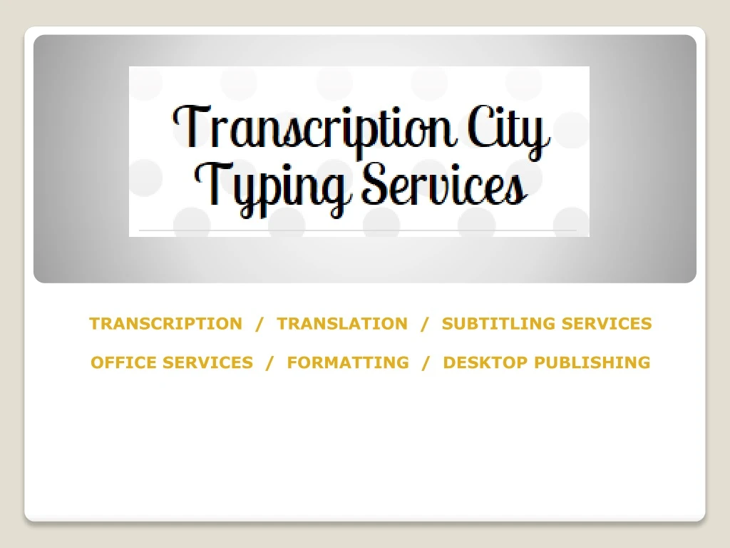 transcription translation subtitling services