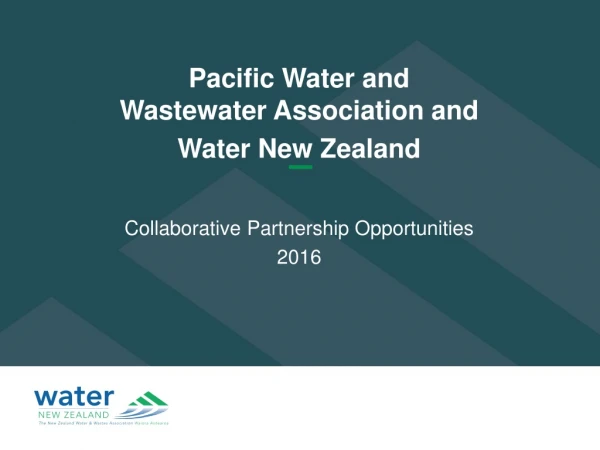 Pacific Water and Wastewater Association and Water New Zealand