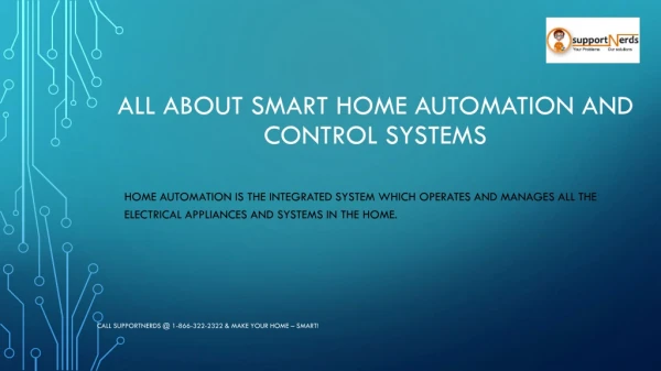 All About Smart Home Automation and control systems