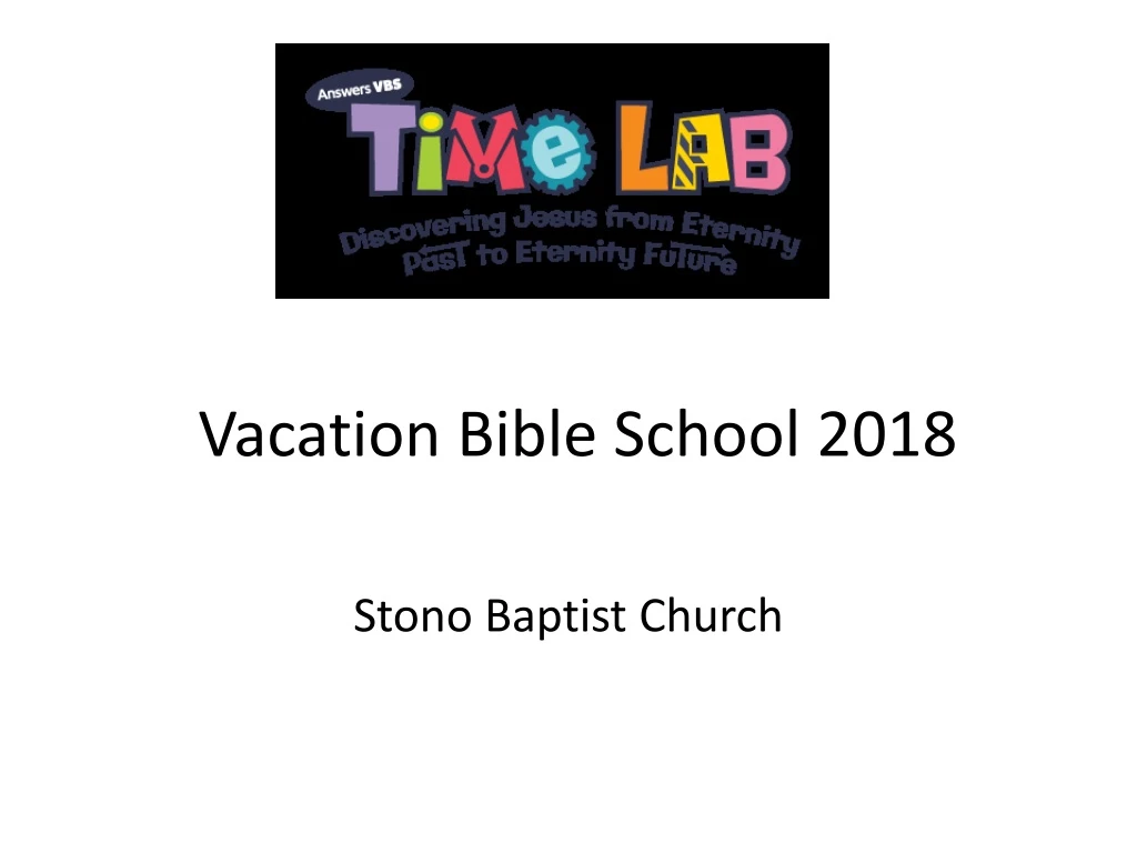 vacation bible school 2018