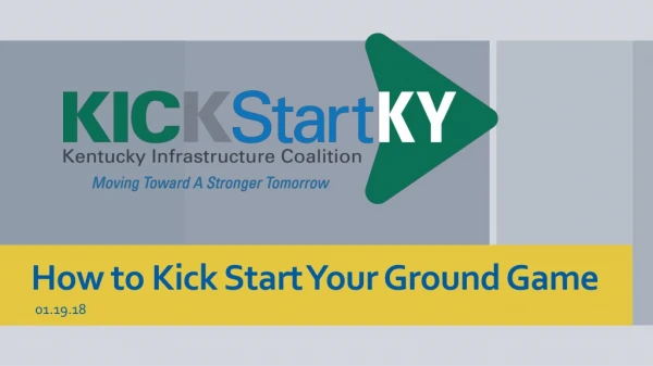 How to Kick Start Your Ground Game