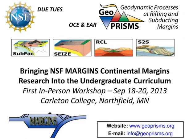 Bringing NSF MARGINS Continental Margins Research Into the Undergraduate Curriculum