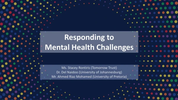 Responding to Mental Health Challenges