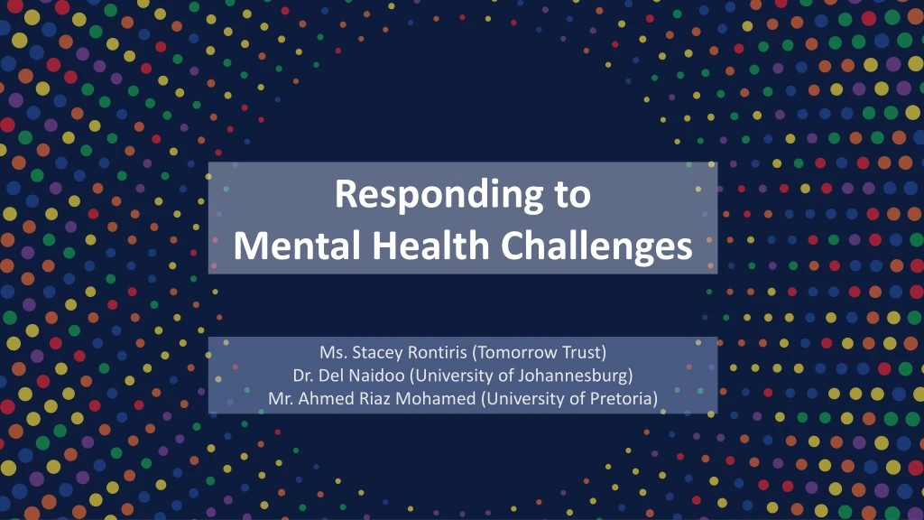 responding to mental health challenges