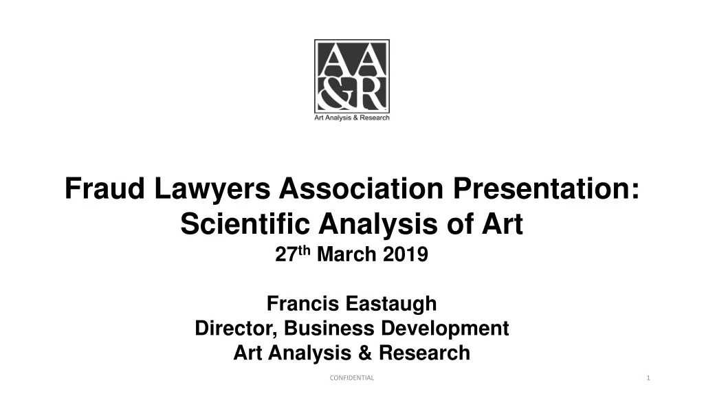 fraud lawyers association presentation scientific