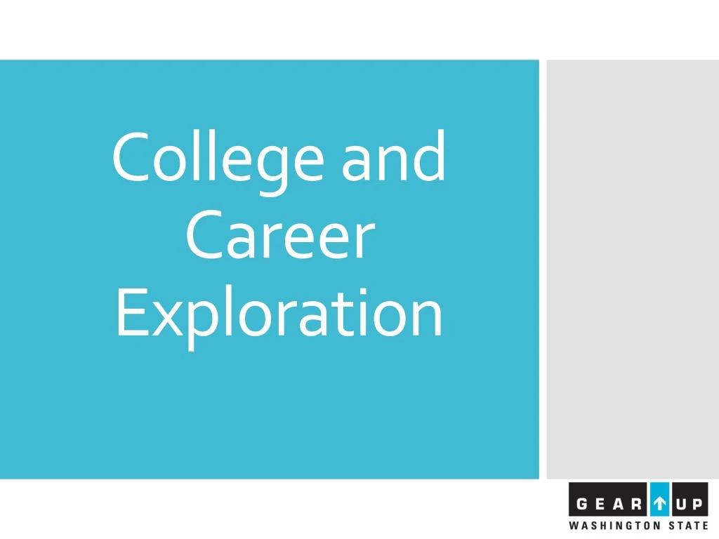 college and career exploration