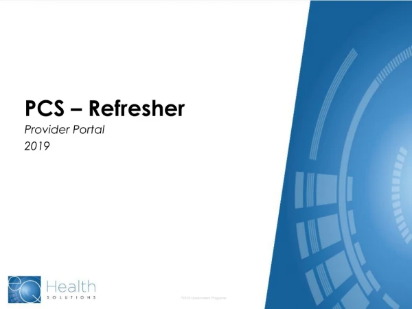 PCS – Refresher