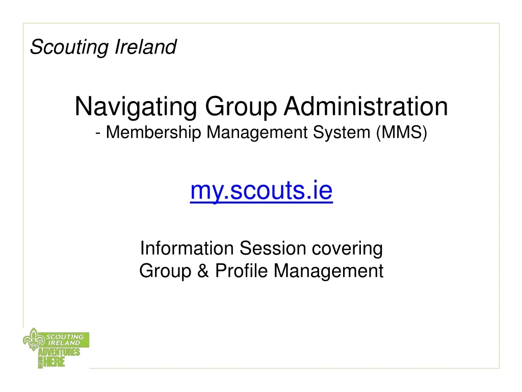 scouting ireland navigating group administration
