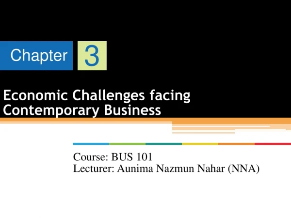 Economic Challenges facing Contemporary Business
