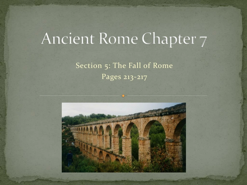 ancient rome chapter 7