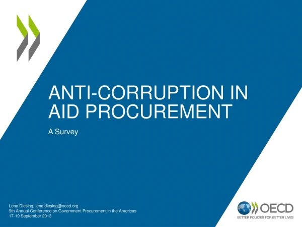 Anti-Corruption in Aid Procurement