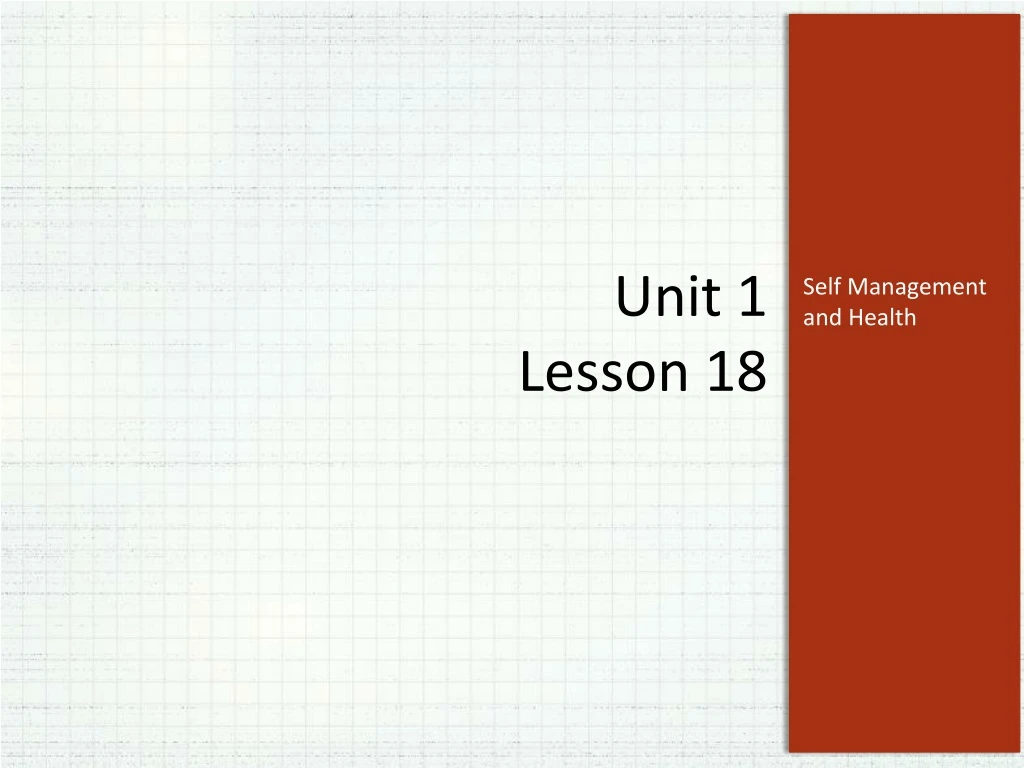 unit 1 lesson 18