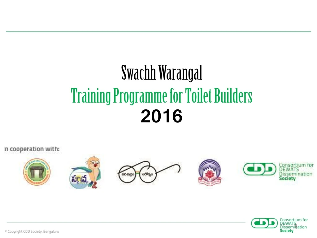 swachh warangal training programme for toilet